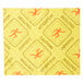 A yellow and orange Spilfyter absorbent pad with a person in the middle.