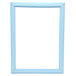 A blue rectangular magnetic drawer gasket with a white border.