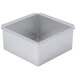 An Ateco silver square aluminum cake pan.