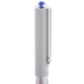 The gray Uni-Ball Vision pen with blue cap and tip.
