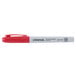 A Universal red marker with a bullet tip.