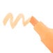 A close up of a Universal fluorescent orange highlighter pen.