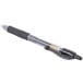 A Pilot G2 pen with a black cap and silver trim.