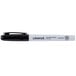 A close-up of a black Universal Bullet Tip Permanent Marker with white writing.