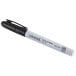 A Universal black bullet tip permanent marker.