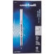 A white box with the words "Uni-ball Vision Black Ink Roller Ball 0.7mm" containing 12 gray and black Uni-ball pens.
