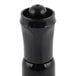 A black plastic box of Universal Black Chisel Tip Permanent Markers with a black lid.