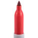 A red Sharpie marker with a white cap.