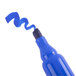 A blue Universal chisel tip permanent marker.