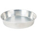 An American Metalcraft aluminum pizza pan with a white background.