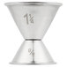 An American Metalcraft stainless steel jigger with the number 1 on it.