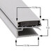 A white Traulsen magnetic door gasket.