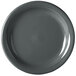 A close-up of a Slate Fiesta® china appetizer plate with a rim.