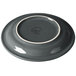 A grey Fiesta® china appetizer plate with a white rim.