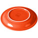 A Fiesta® Poppy appetizer plate with a white rim.