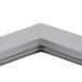 A close up of a Traulsen magnetic door gasket corner on a white background.