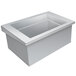 A white rectangular Hatco drop-in cold food well with a clear window lid.