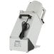 A white and black Hobart Full Moon Pusher Continuous Feed Food Processor with a cord.