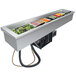 A white Hatco drop-in cold food well with four pans inside.