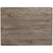 Grosfillex 99531076 X1 24 inch x 32 inch Rectangular Aged Oak Outdoor Molded Melamine Table Top