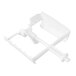 A white plastic ice cream paddle attachment for a Waring ice cream maker.