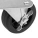 A close-up of a Blodgett swivel plate caster wheel.