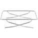 An American Metalcraft stainless steel rectangular griddle stand with a pair of metal bars.