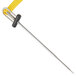 A yellow spiral with a metal rod on a yellow and black Cooper-Atkins DuraNeedle probe.
