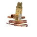 A copper Kolpak expansion valve with a brass capillary tube.