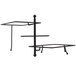 An American Metalcraft black metal three-tier rectangular display stand.