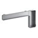 A grey metal Manitowoc Ice trough with a handle.