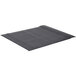 A black ribbed anti-fatigue mat with white stripes.