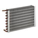 A Manitowoc Ice air condenser with copper pipes.