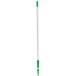 A white Unger telescopic pole with green accents and a black tip.