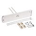 A white rectangular ceramic element with wires.
