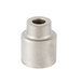 A silver metal cylinder with a hole.