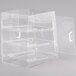 a clear plastic box with four shelves