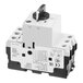 A white and black Convotherm motor starter with a white background.