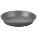 An American Metalcraft Hard Coat Anodized aluminum round black pizza pan.