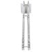 An Advance Tabco double wall mounting bracket for chrome wire shelves.
