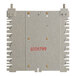 A grey metal plate with red text reading "02.05.799.00" and screw holes.