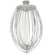 A Hobart stainless steel wire whisk with a metal handle.
