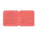 A roll of red 50/50 marquee raffle tickets with black text.