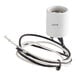A white electrical light socket for a Hatco bulb warmer.
