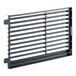 A black metal grill insert with a grey plastic vent.