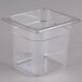 Cambro 66CW135 Camwear 1/6 Size Clear Food Pan - 6 inch Deep