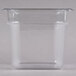 Cambro 66CW135 Camwear 1/6 Size Clear Food Pan - 6 inch Deep