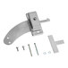 A stainless steel Blodgett latch handle with screws and hardware.