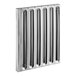 A stainless steel hood filter measuring 25 inches high by 20 inches wide.