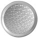 A silver Thunder Group serving tray with a swirl pattern.